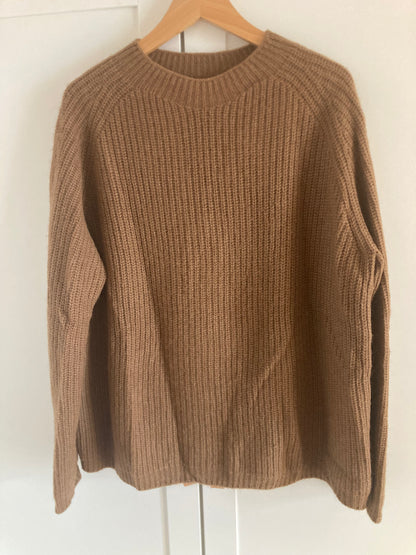 Grand pull laine de chameau femme