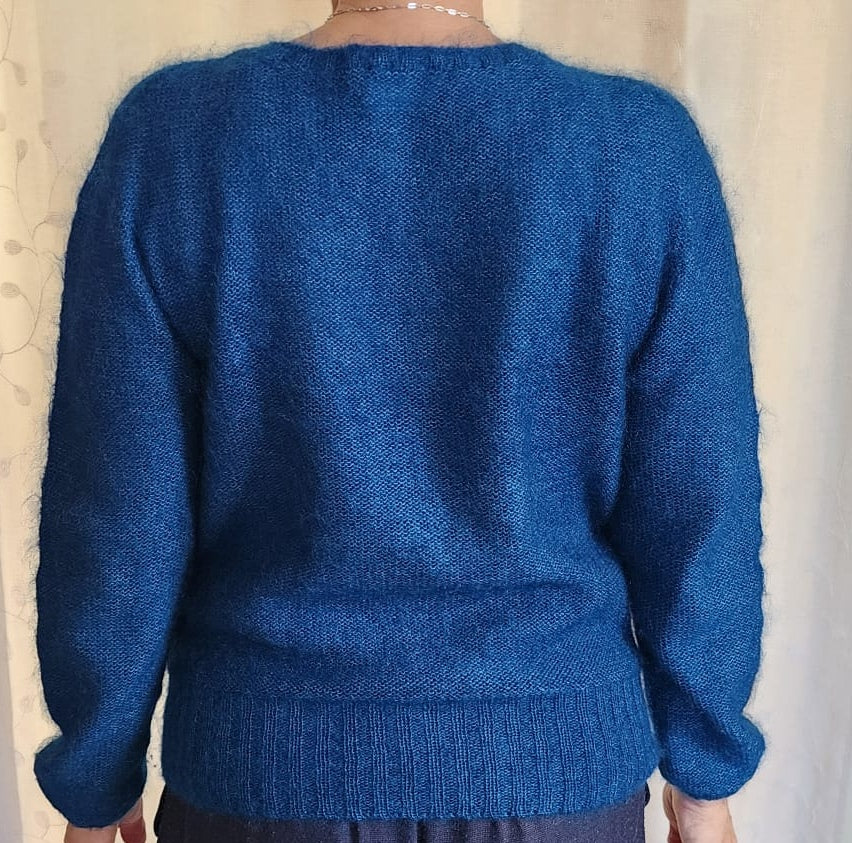 Petit pull mohair bleu