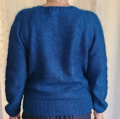 Petit pull mohair bleu
