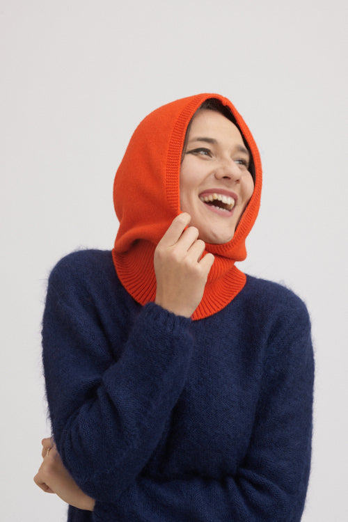 Cagoule en laine recyclée Claude