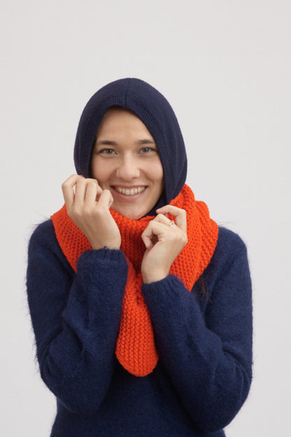 Cagoule en laine recyclée Claude