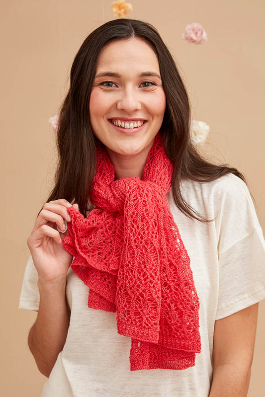 Foulard carré en lin