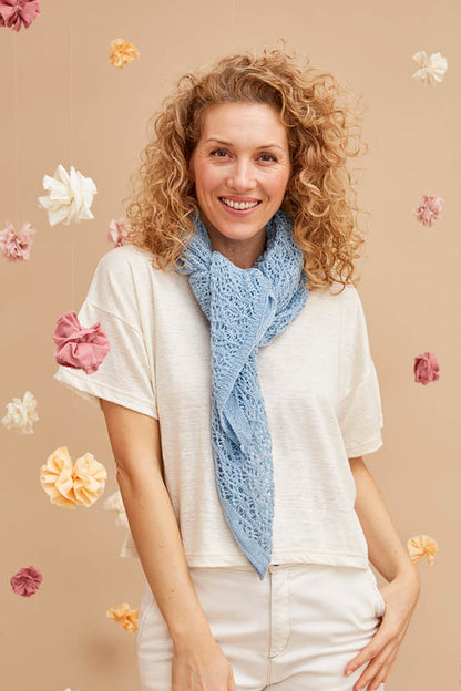 Foulard carré en lin