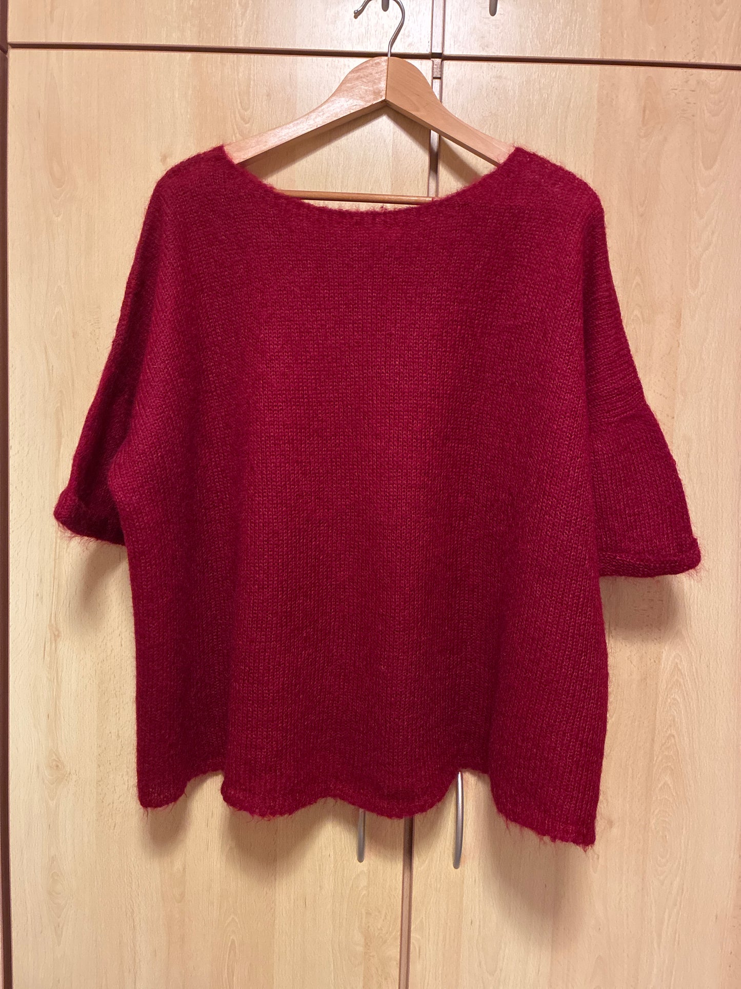 Pull tunique mohair et soie