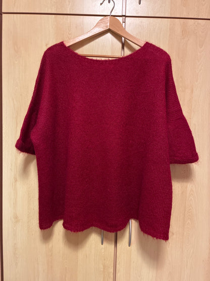 Pull tunique mohair et soie