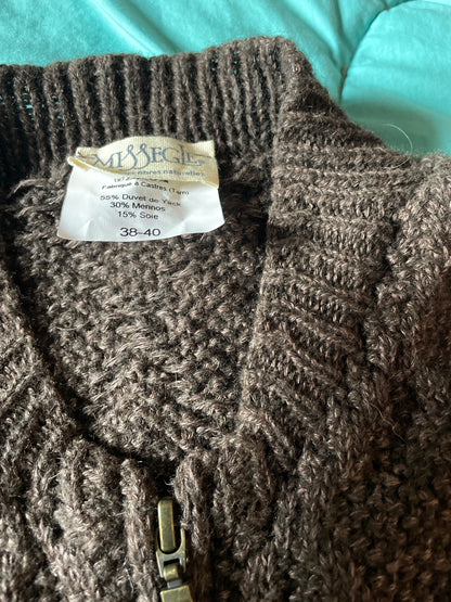 Gilet en laine sans manche yack mérinos et soie pour femme