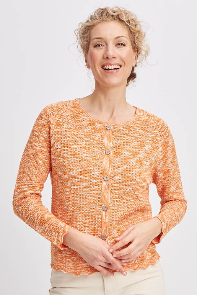 Gilet en coton bio dentelle
