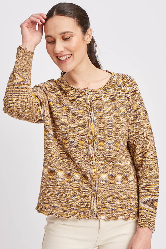 Gilet en coton bio dentelle