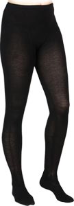 Collant laine mérinos noir
