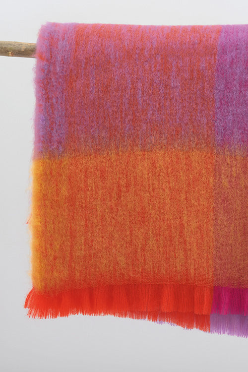 Couverture laine mohair lit 2 places