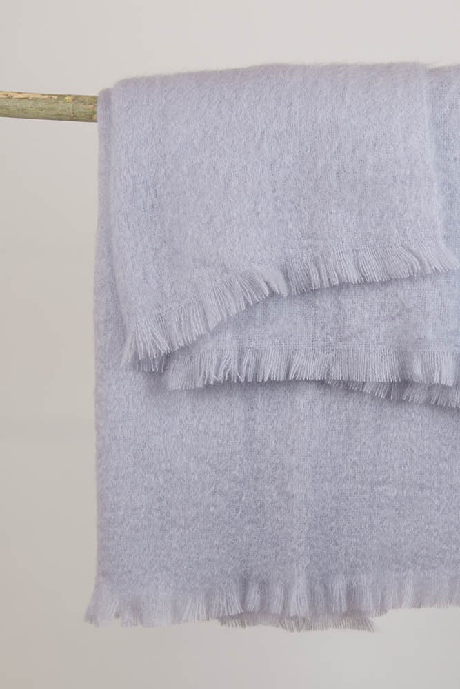 Couverture laine mohair grand lit 2 places