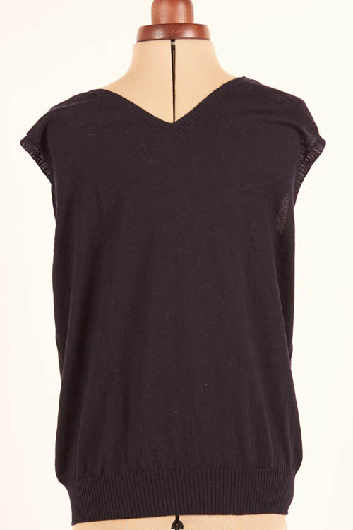 Pull en laine mérinos homme col V sans manche