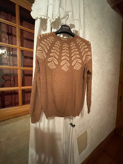 Pull 100% duvet chameau