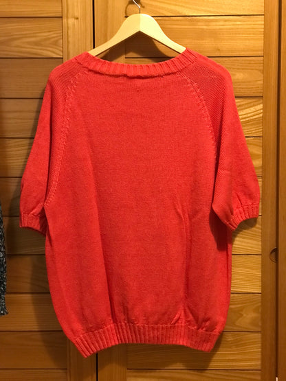 Pull manches courtes lin et coton bio/seacell pour femme