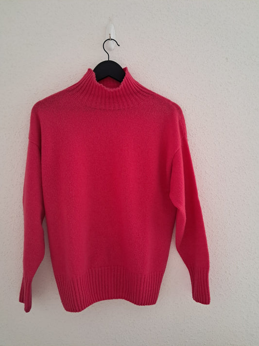 Pull laine recyclée col roulé Alice