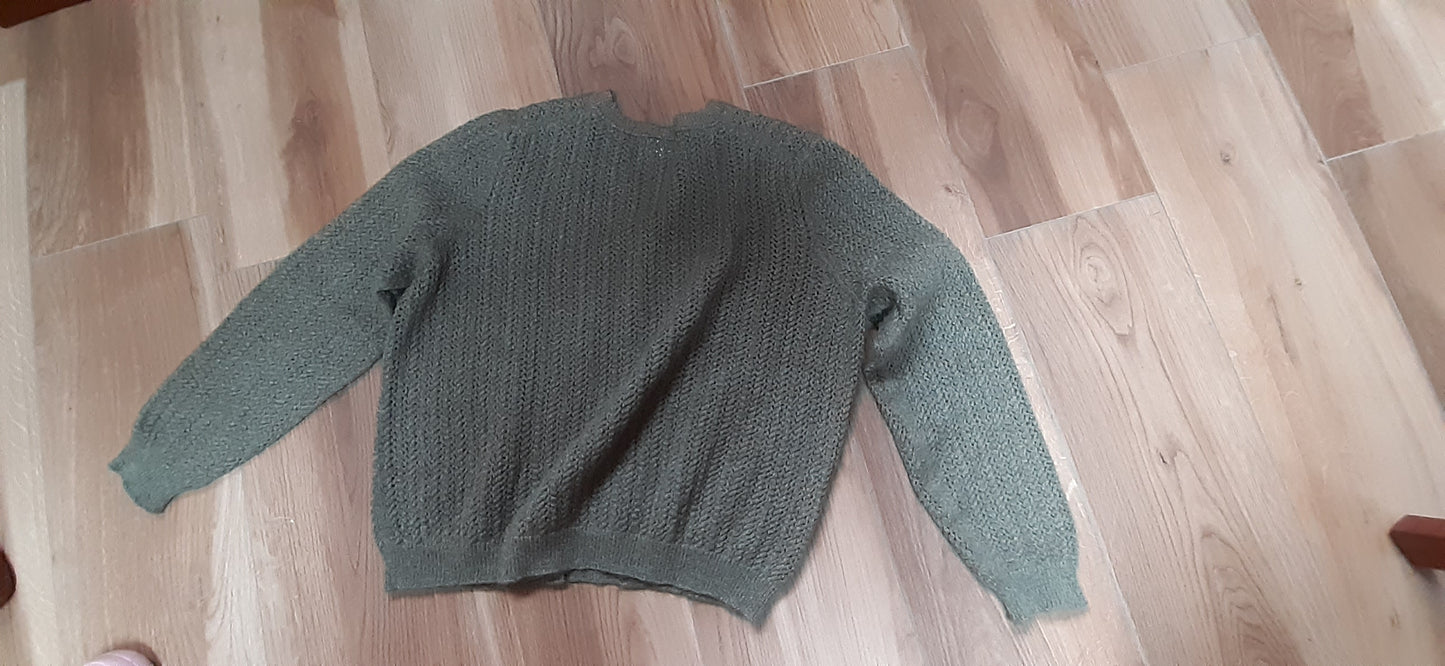 Gilet duvet yack, mohair et soie
