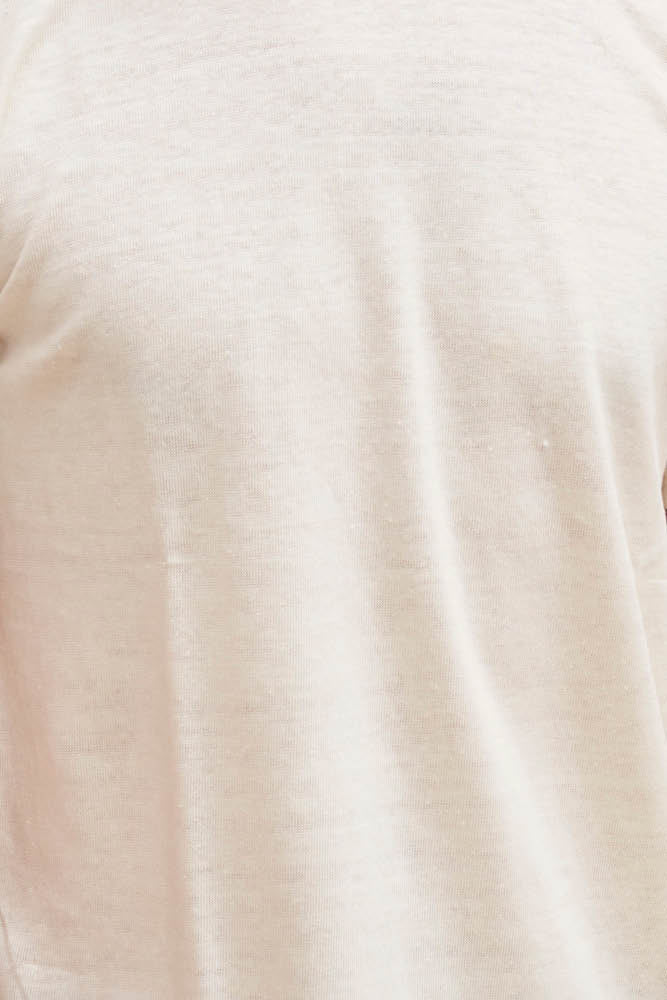 Débardeur col V en lin pour femme