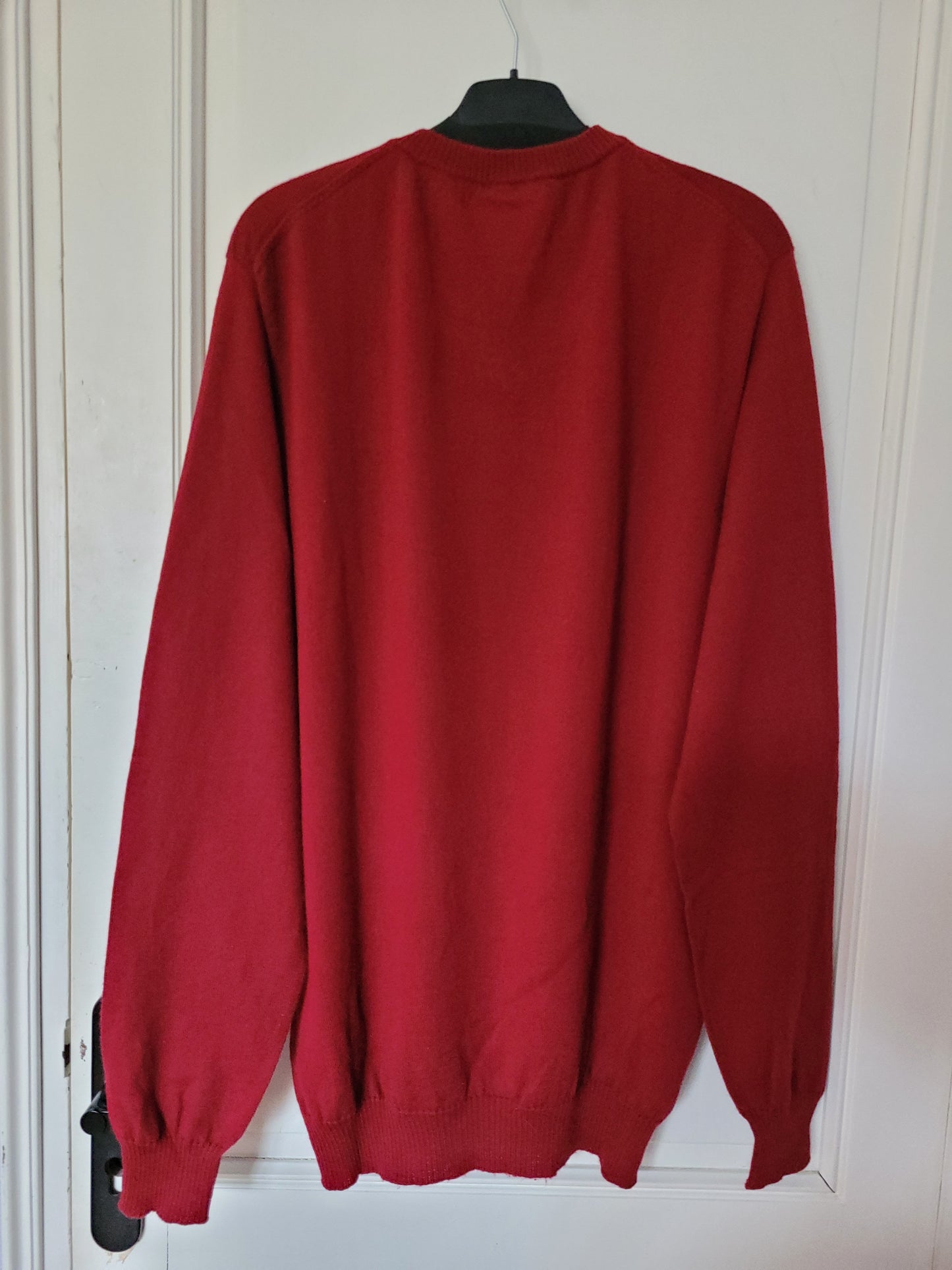 Pull en laine mérinos homme col V