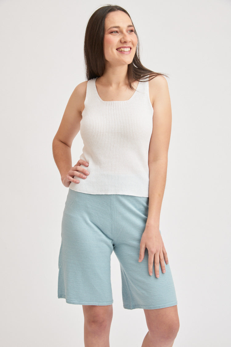 Short long en lin coton bio et seacell