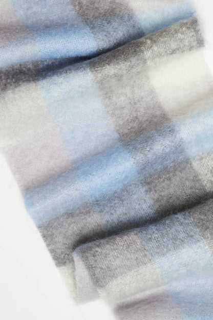 Écharpe laine mohair et soie homme écossaise