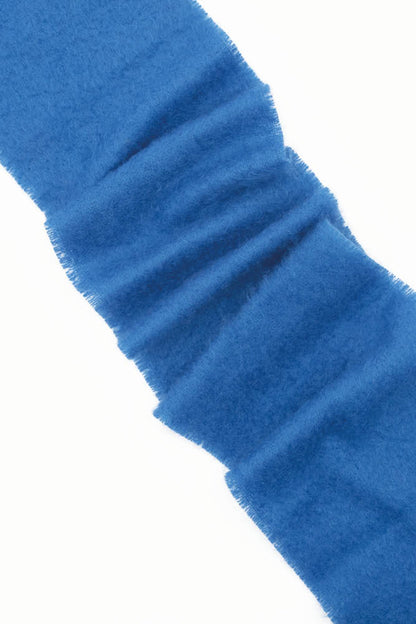 Écharpe laine mohair et soie homme unie