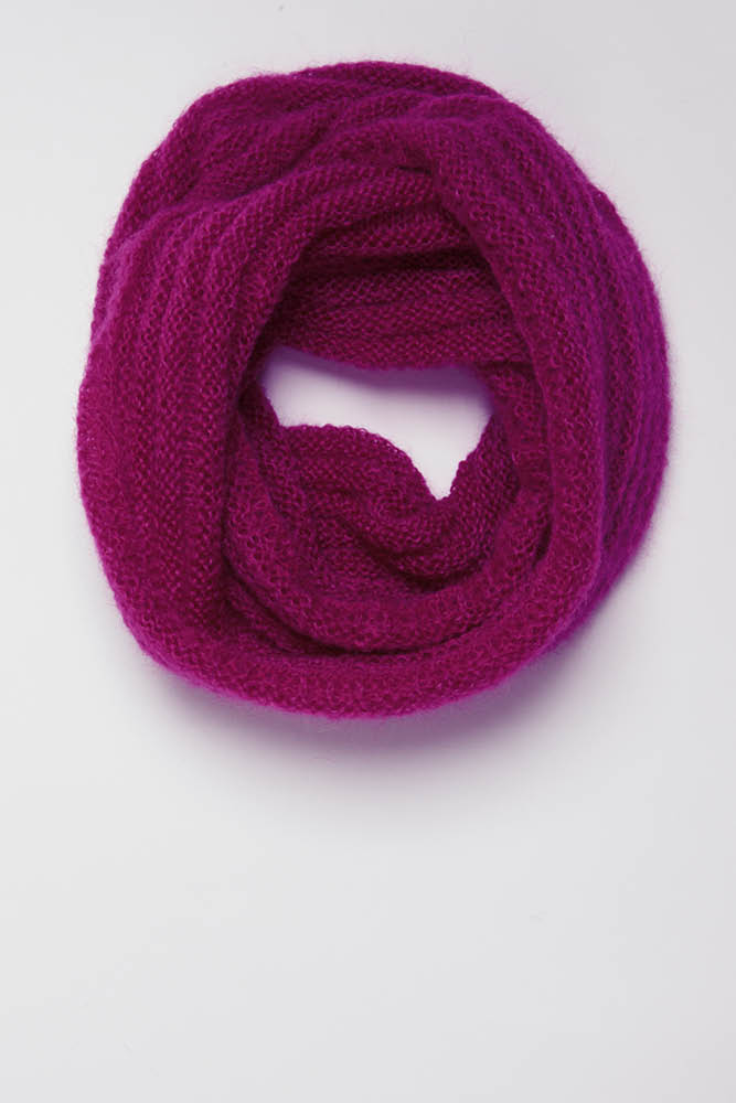 Snood laine mohair et soie pour femme