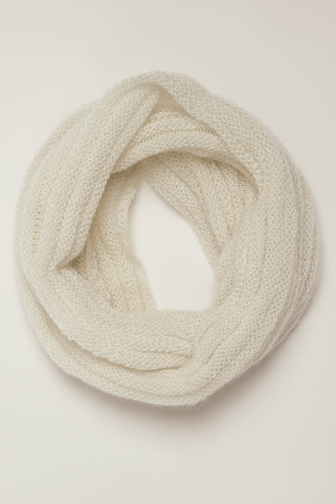 Snood laine mohair et soie pour femme