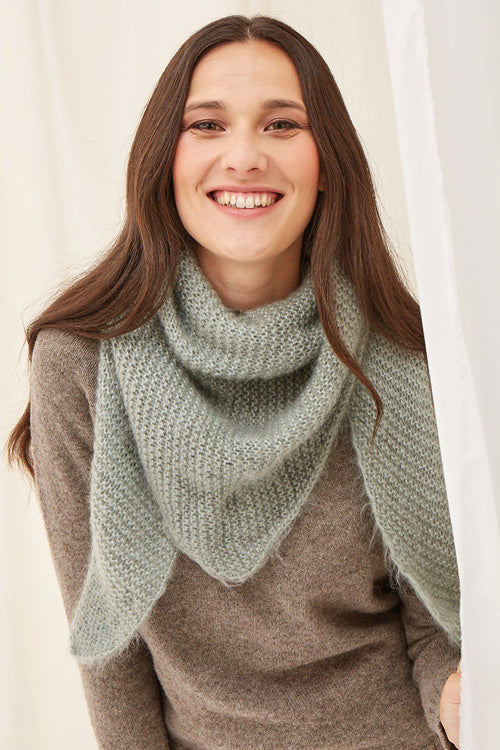 Châle trendy laine mohair et soie pour femme