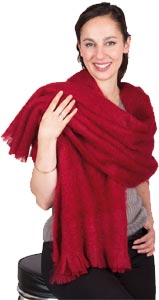 Étole laine mohair et soie pour femme