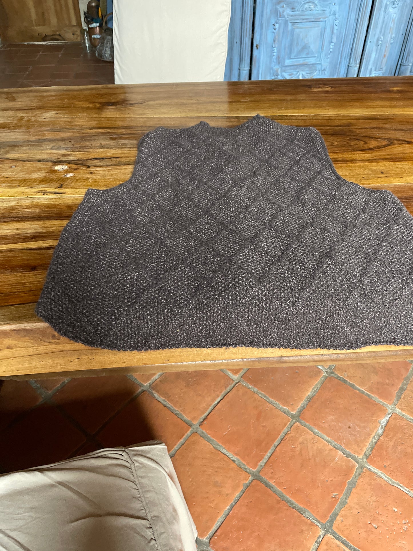 Gilet en laine sans manche yack mérinos et soie pour femme