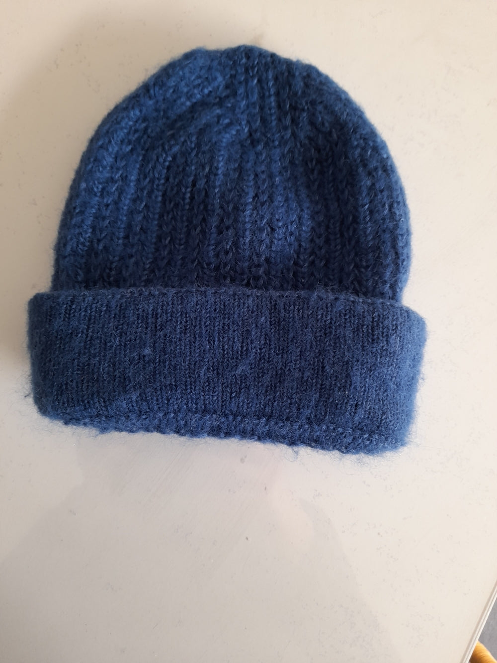 Bonnet laine à revers pour femme