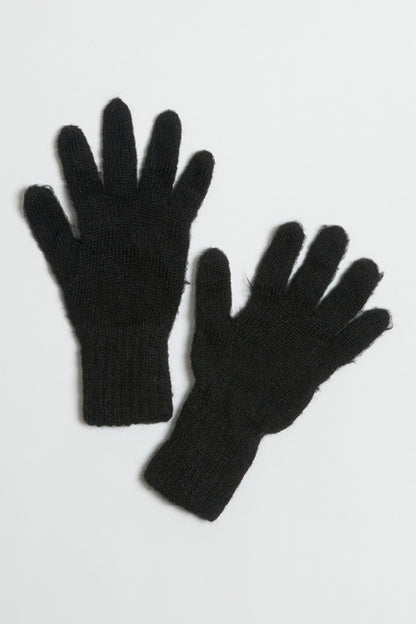 Gants laine mohair et soie pour femme