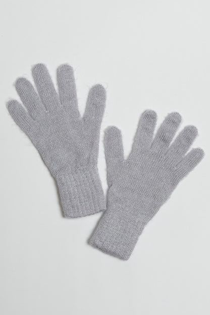 Gants laine mohair et soie pour femme