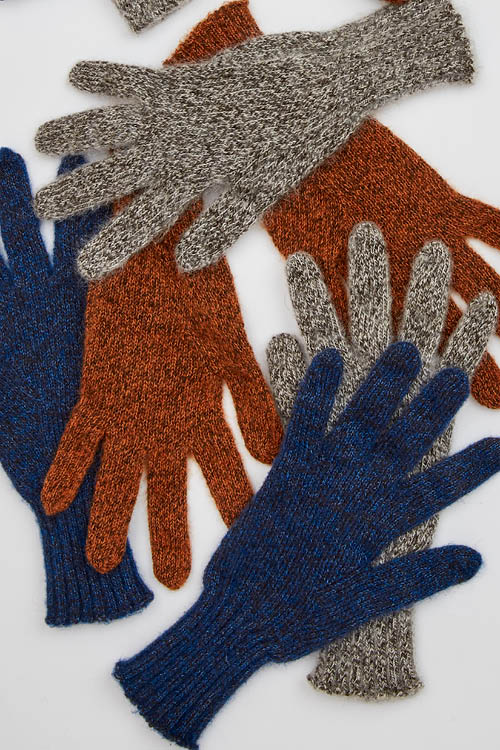 Gants duvet de mohair et yack mixtes