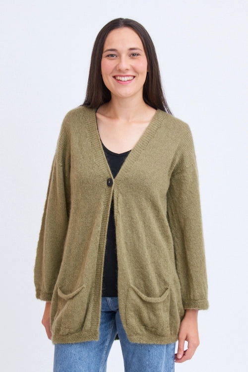 Gilet en laine long pour femme