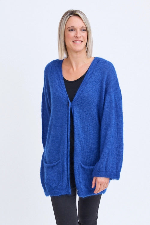 Gilet en laine long pour femme