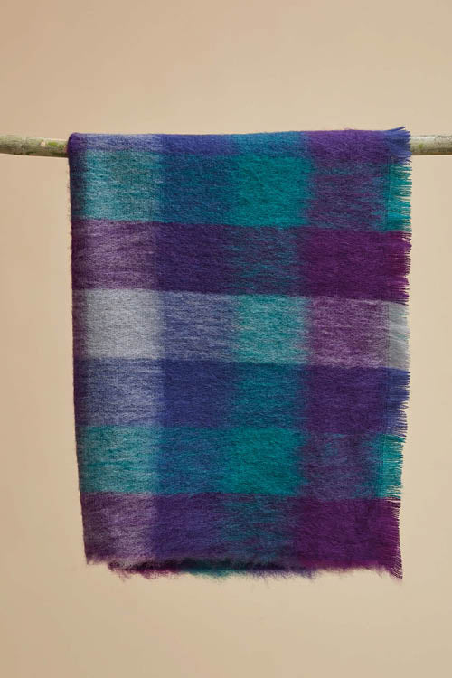 Grand plaid laine mohair écossais