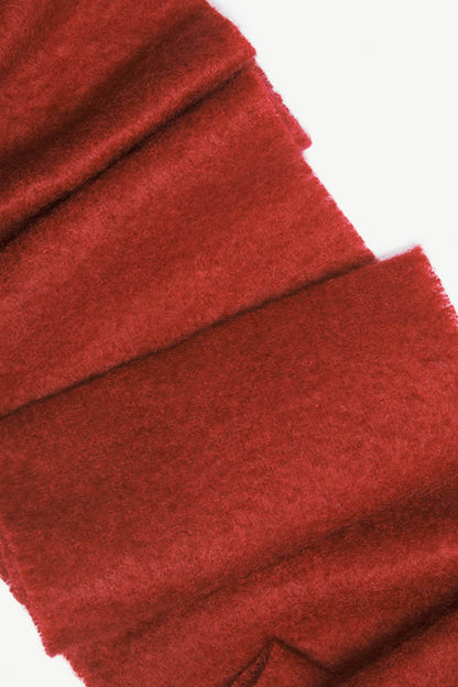 Grande écharpe laine mohair unie pour femme