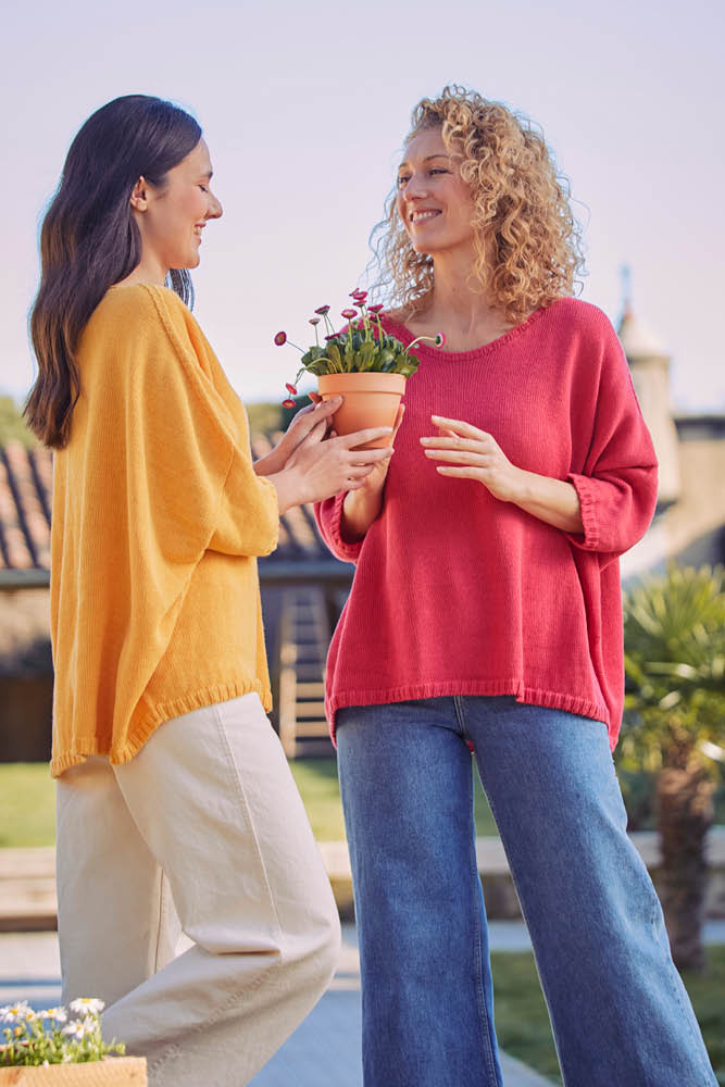 Haut ample en lin et coton bio/seacell pour femme