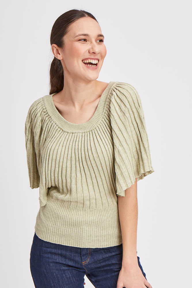Pull en lin coton bio et seacell ombrelle