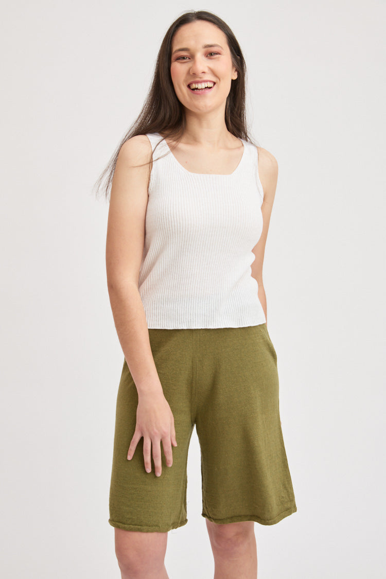 Short long en lin coton bio et seacell