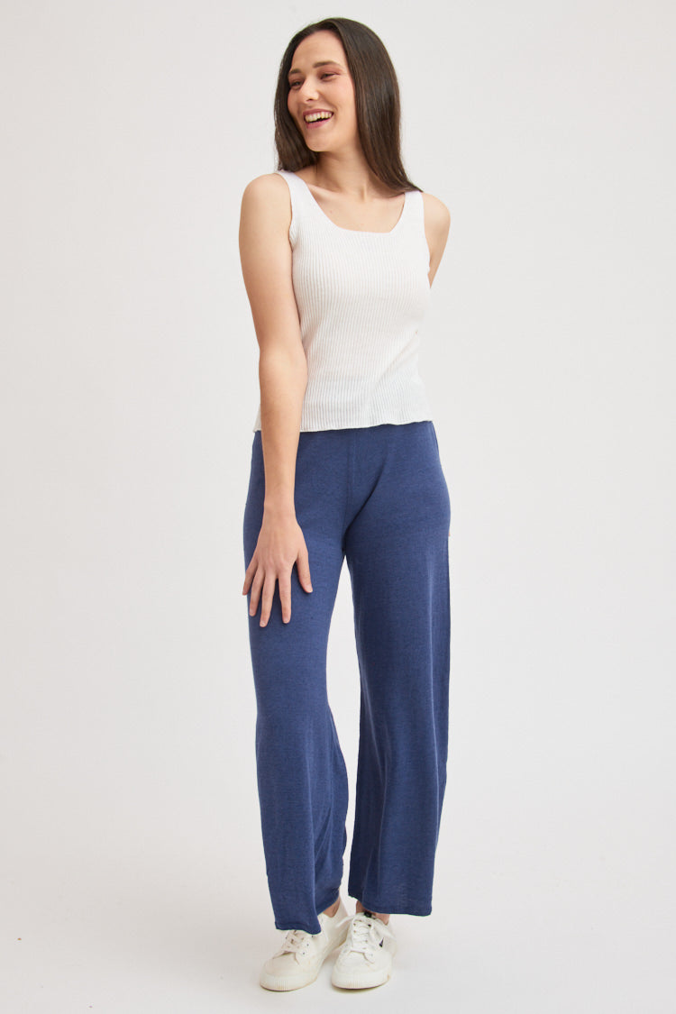 Pantalon ample en lin et coton bio/seacell