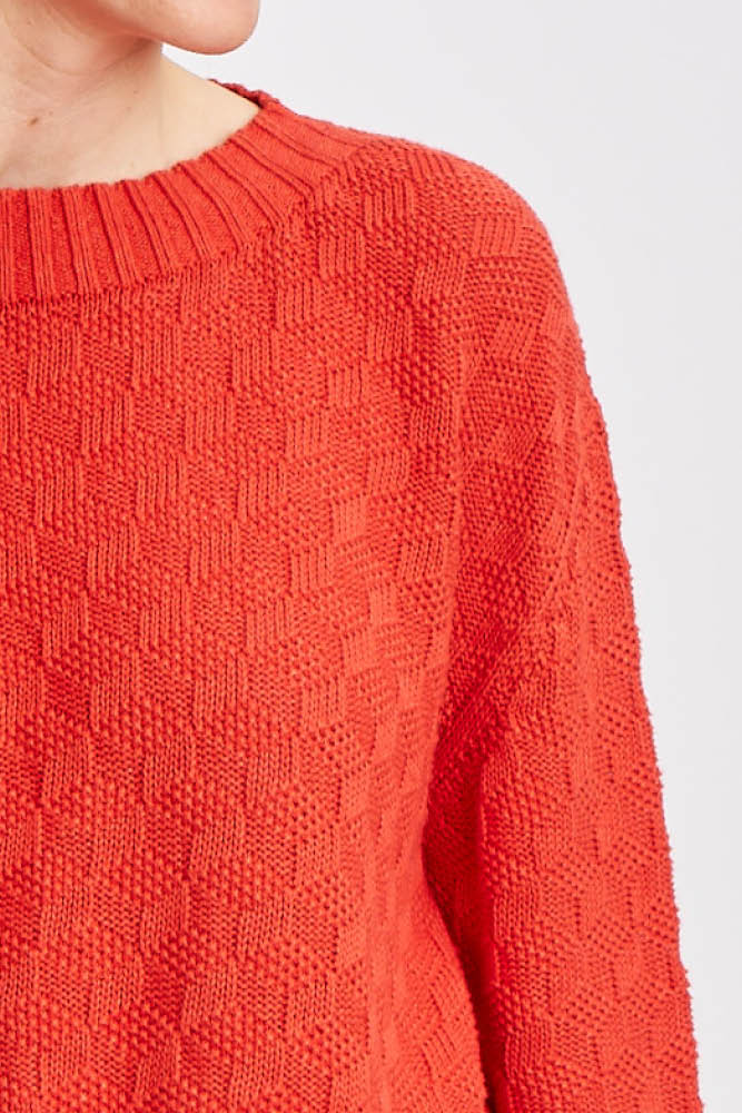 Pull manches longues lin et coton bio/seacell pour femme