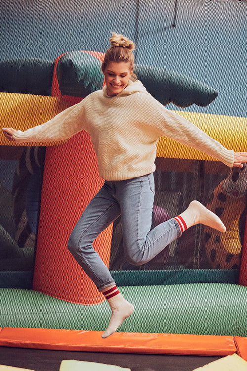 Pull à capuche laine recyclée Louise