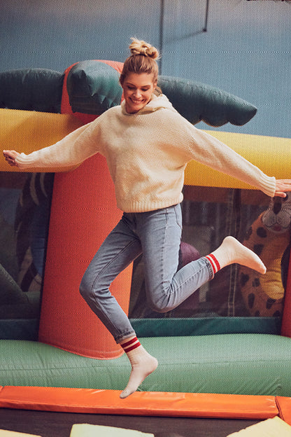 Pull à capuche laine recyclée Louise