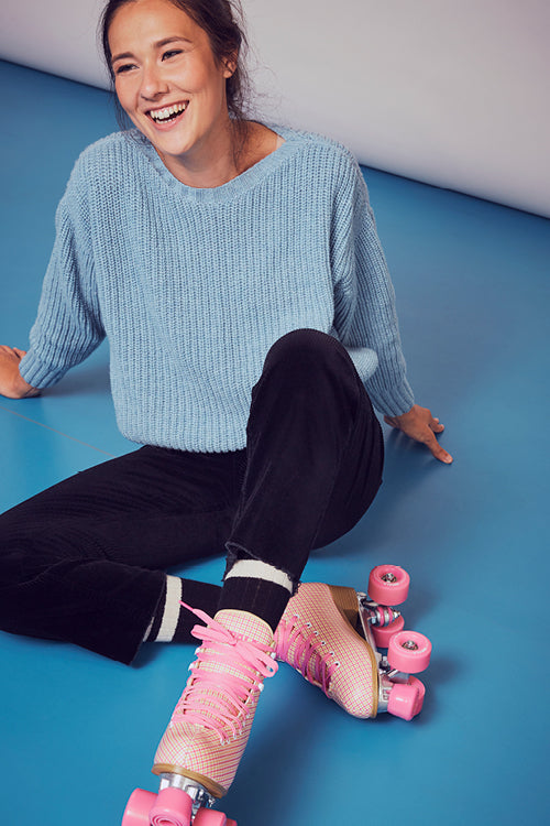 Pull col rond laine recyclée Emilie