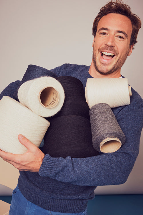 Pull col rond laine recyclée Mael