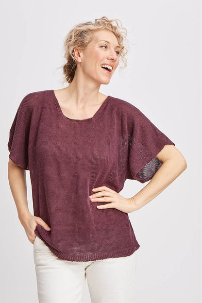 Pull tunique en lin