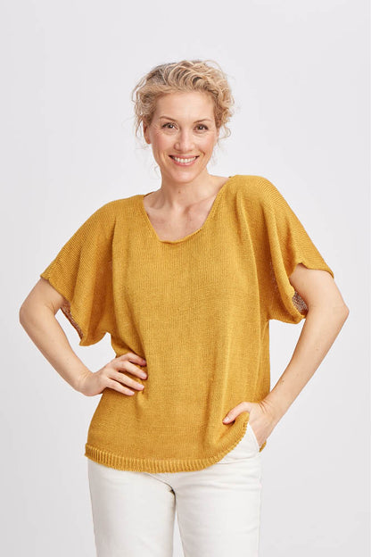 Pull tunique en lin