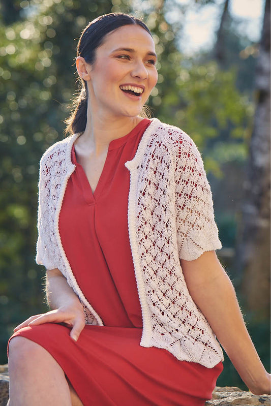 Cardigan en lin